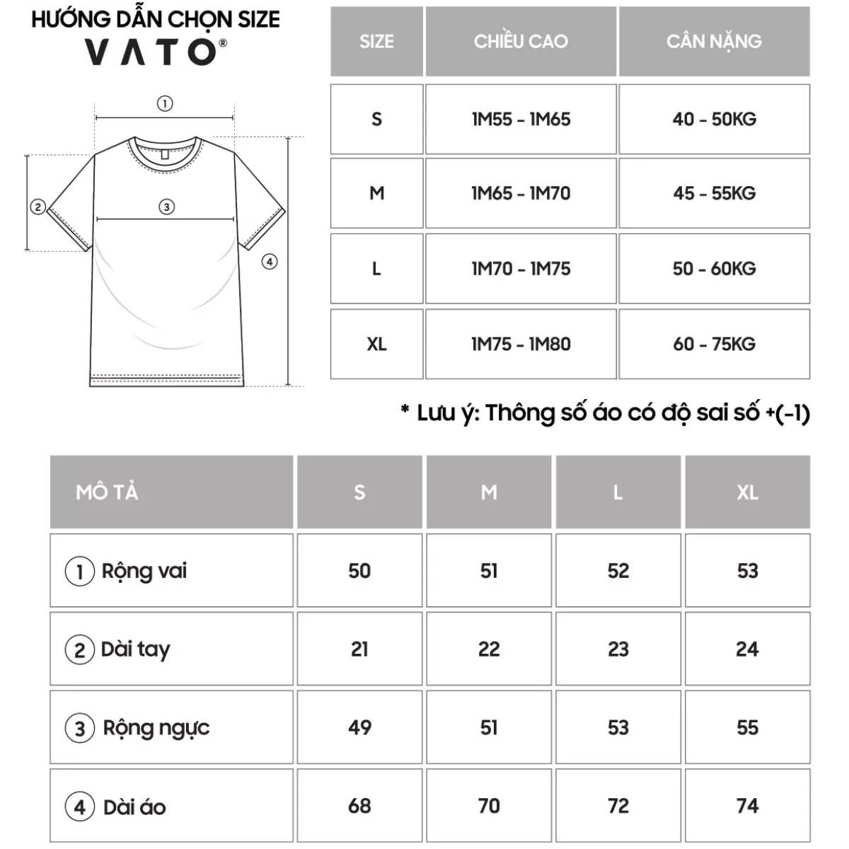 Áo thun Vato trơn baisic - Áo phông trơn unisex cotton 2 chiều cổ tròn thấm hút mồ hôi, co giãn thoải mái