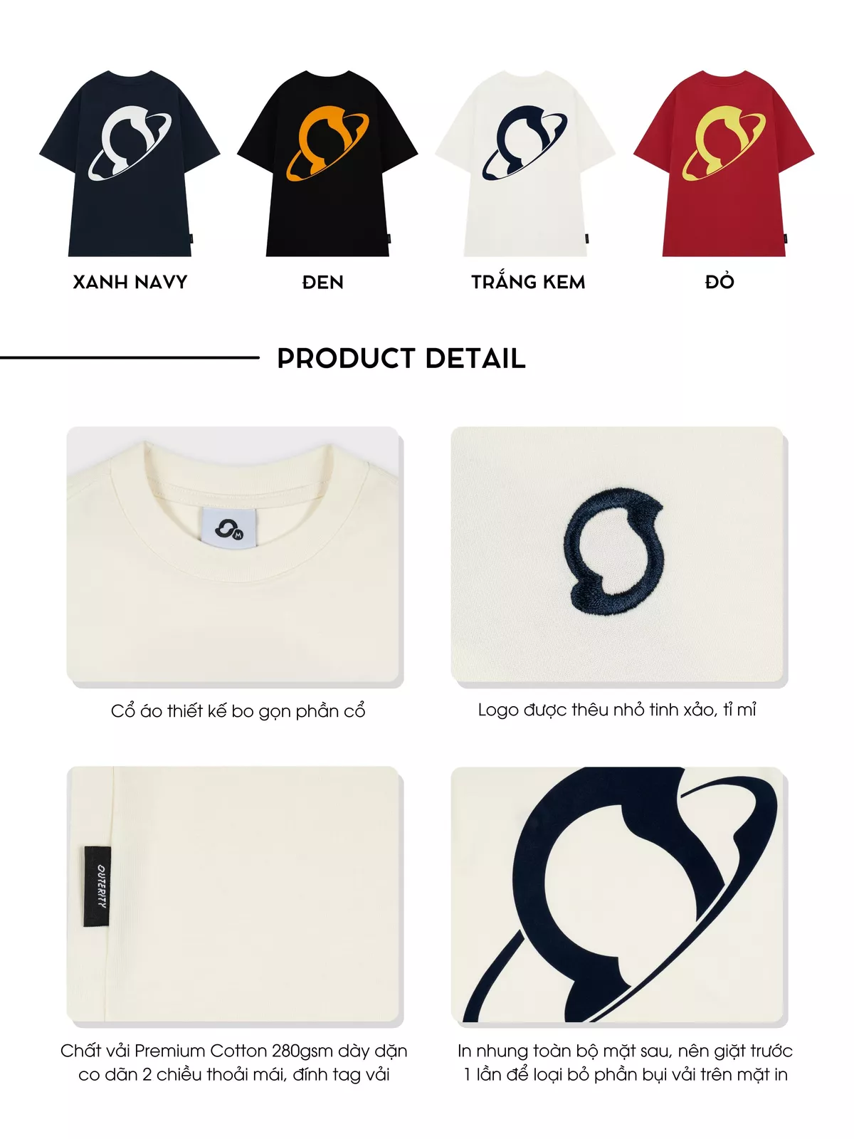 Áo Thun Outerity Cosmic Form Oversize Unisex LocalBrand Premium Cotton 280gsm / Dreamer Collection
