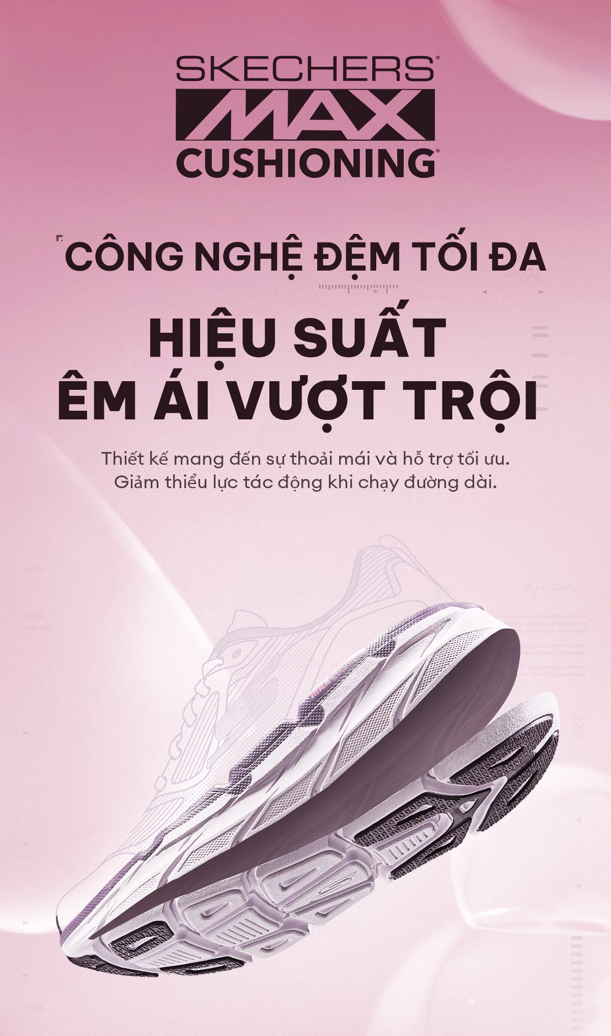 Giày Clog Nữ Skechers Foamies Max Cushioning - 111127-LAV