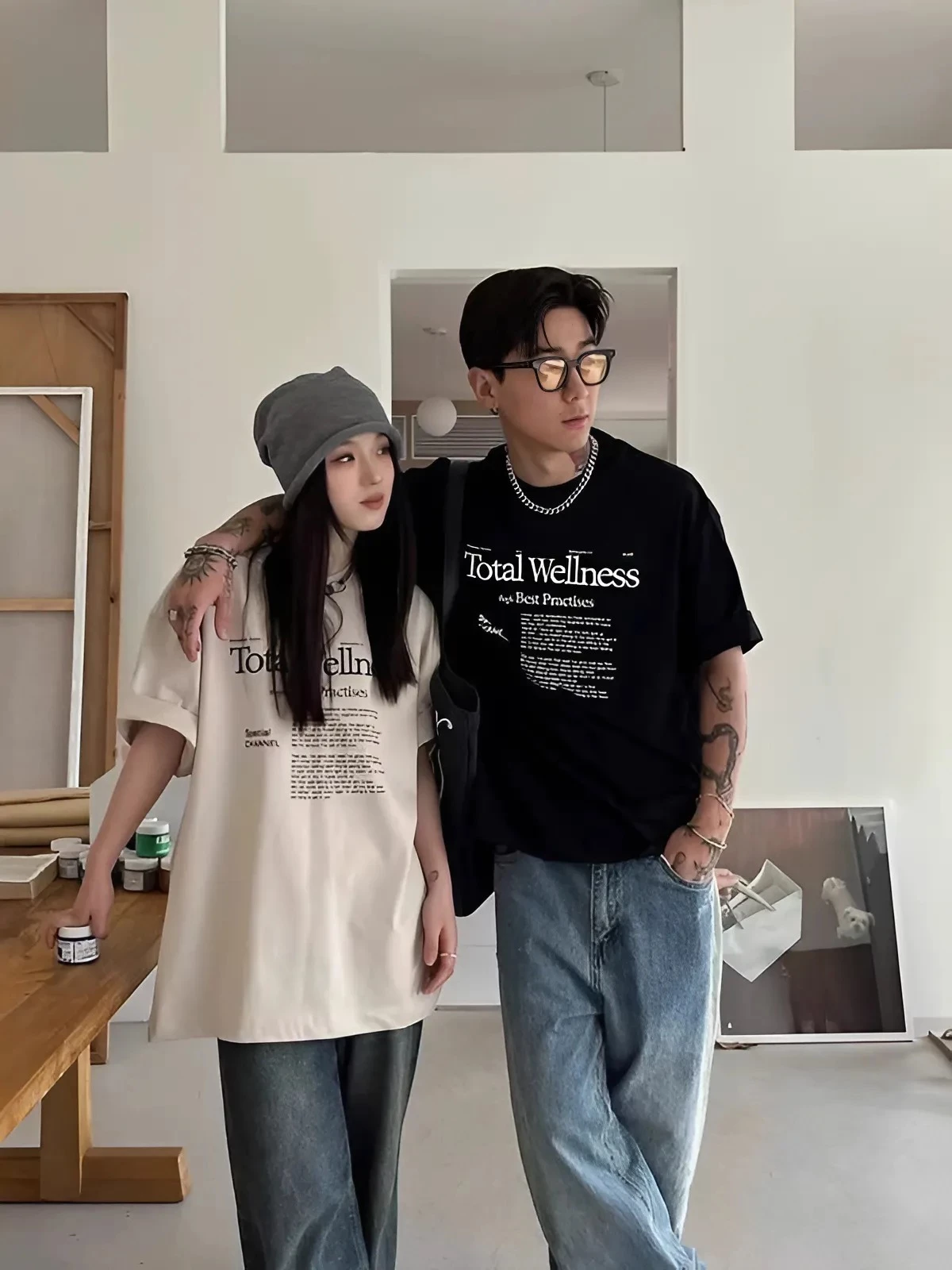 Áo thun Local Brand TRENDIVISION Cotton 100% Unisex Nam Nữ Form Rộng Tay Lỡ Oversize