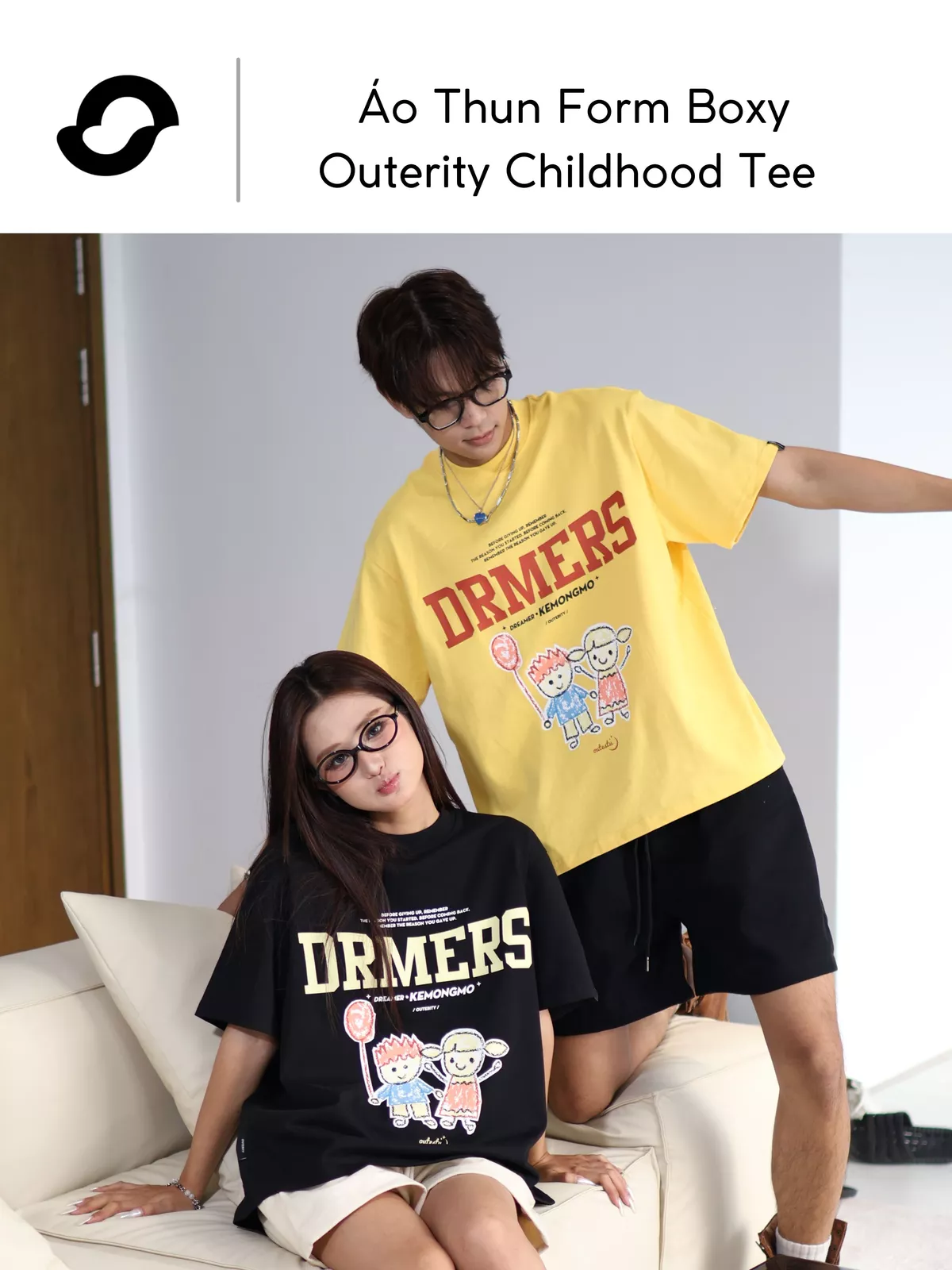 Áo Thun Form Boxy Outerity Childhood Tee Premium Cotton 280gsm Local Brand Unisex / Dreamer Collection