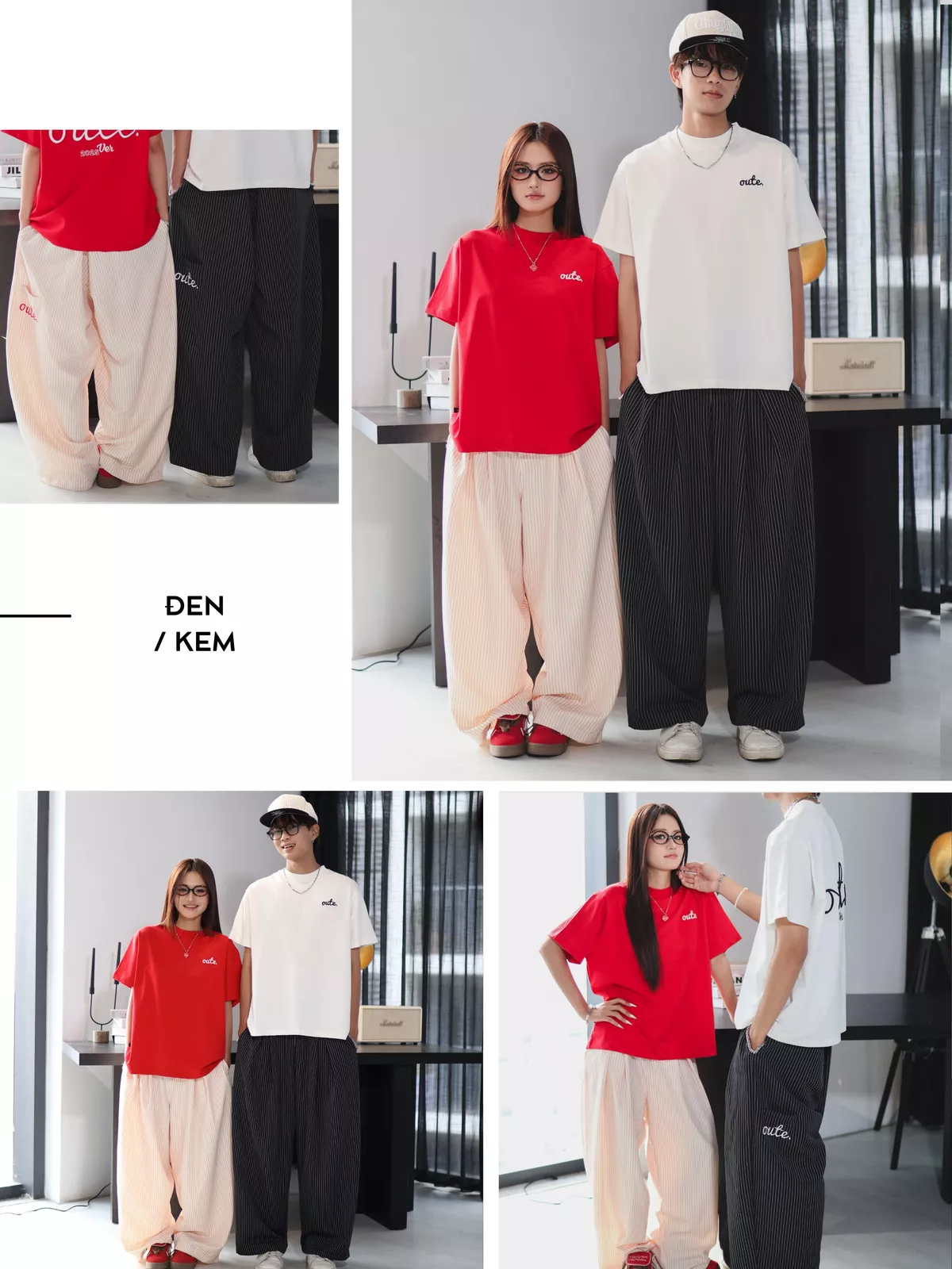 Quần Dài Kẻ Sọc Ống Rộng Outerity Striped / Form Rộng Unisex Mềm Mịn Thoáng Mát Nam Nữ