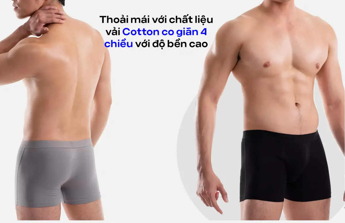 Combo 5 quần lót sịp nam Trunk Cotton co giãn thoải mái vải mềm thoáng khí Coolmate (màu ngẫu nhiên)