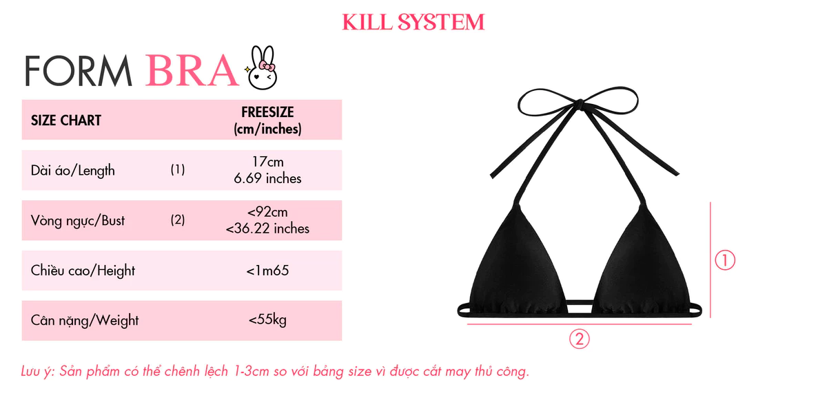 Áo quây in chữ sắc nét màu trắng đen Nữ MALIBU phối kèm bra JELLY  -Killsystem