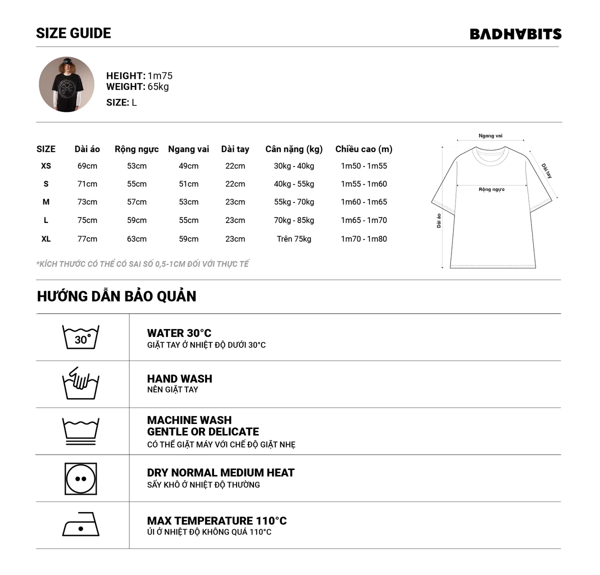 Áo Thun Black Logo Tee - Non Standard Collection - Local Brand Chính Hãng