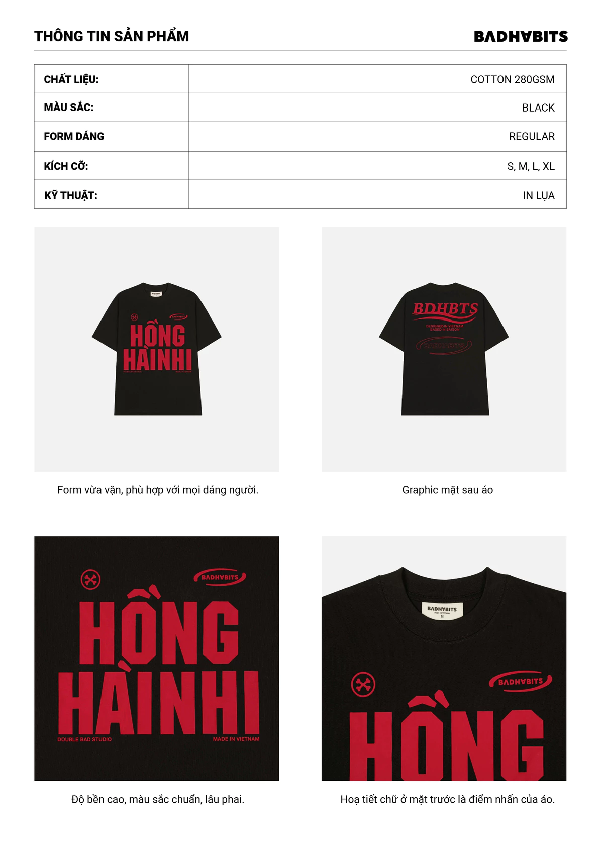 Áo Thun Hồng Hài Nhi Tee - Sp25 Collection - Local Brand Chính Hãng