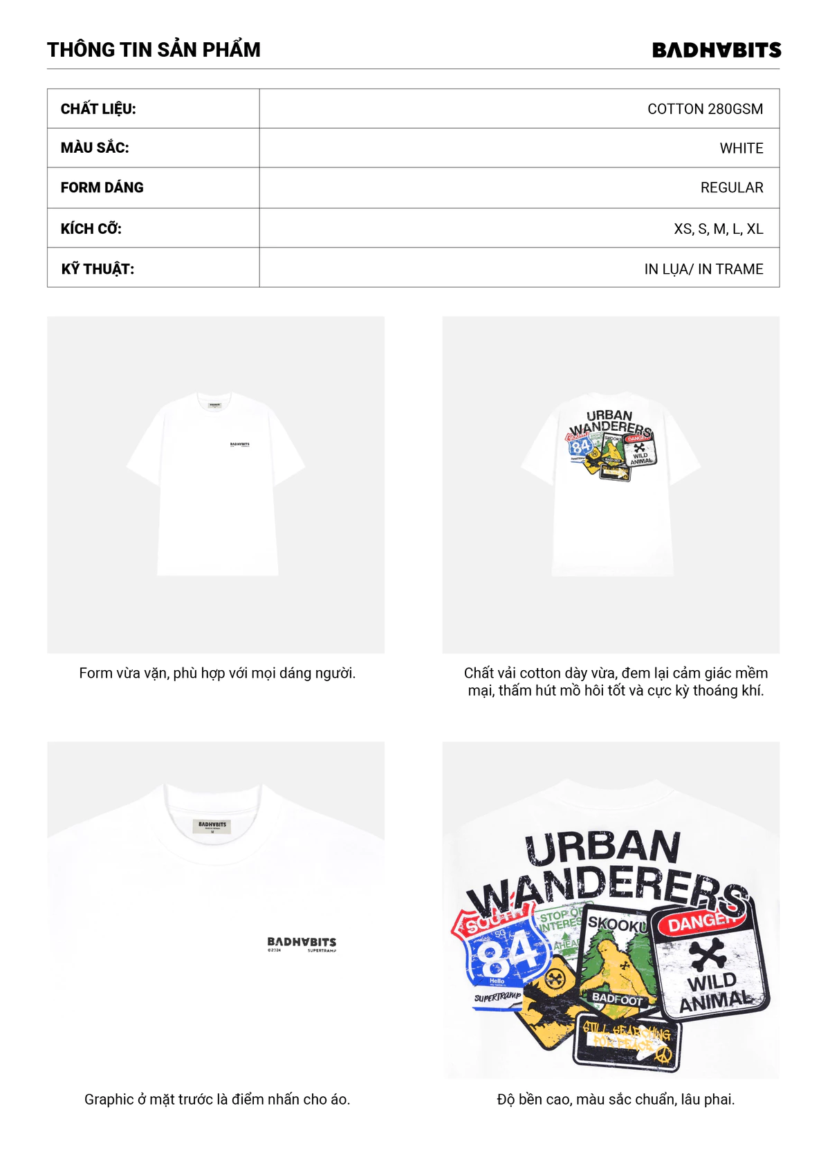 Áo Thun Urbanwanderers Tee - Supertramp Collection - Local Brand Chính Hãng