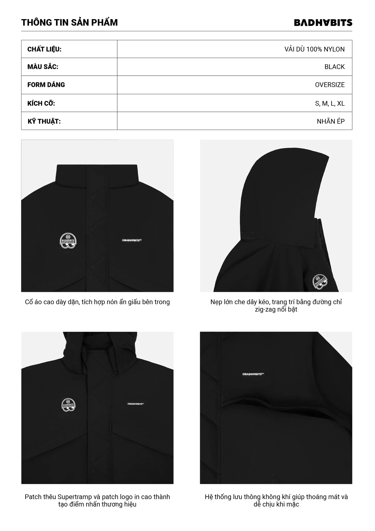 Áo Khoác Windbreaker Jacket - Supertramp Collection - Local Brand Chính Hãng