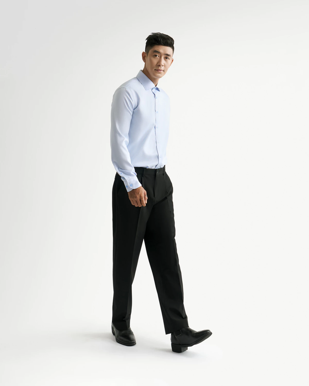 Áo Sơ Mi Nam Dài Tay Trơn Form Fitted - Routine 10F24SHL051R1