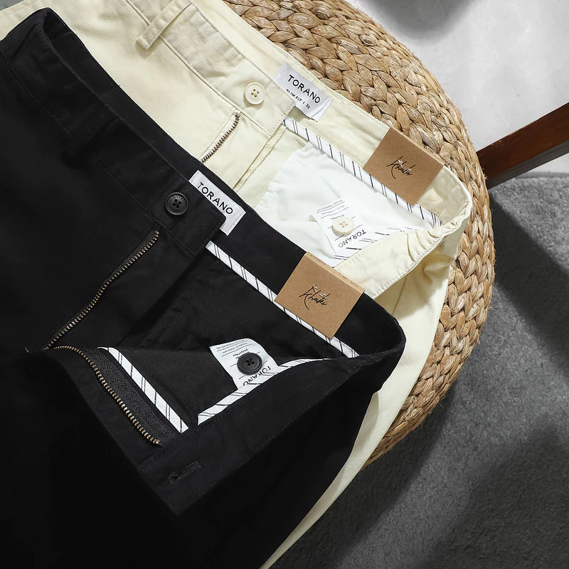 Quần short kaki SMART KHAKI SHORT TORANO, form basic, bọc viền dây dệt sườn, chất liệu cao cấp, bền màu FSBK012