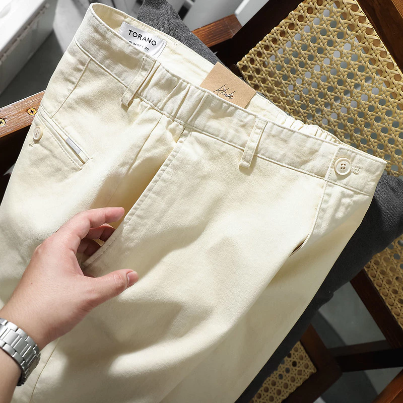 Quần short kaki SMART KHAKI SHORT TORANO, form basic, bọc viền dây dệt sườn, chất liệu cao cấp, bền màu FSBK012
