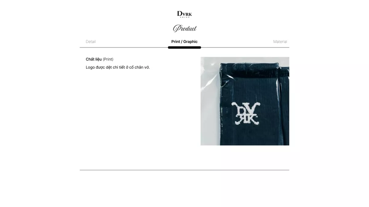 Vớ Dài Crew Socks Hoạ Tiết Monogram Màu Đen-DVRK-25R