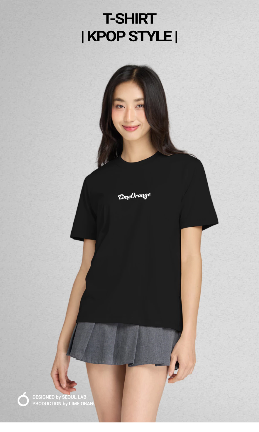 Áo thun Nữ LIMEORANGE Idol Kpop style Tshirt LO25221106