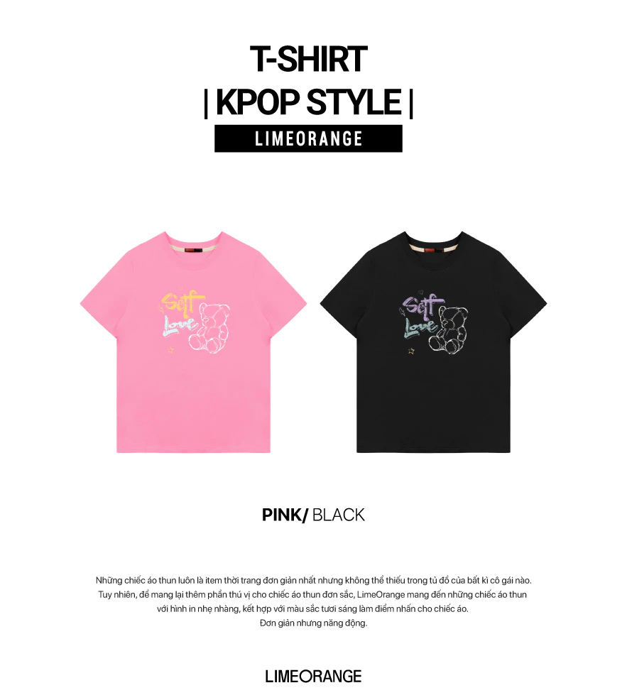 Áo thun hình in Idol K-pop phom vừa - Idol Kpop style T-shirt - LO25221102