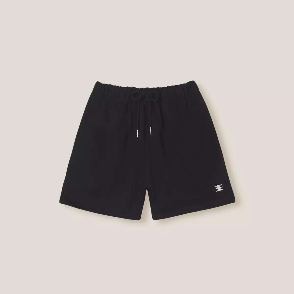 Eleven - Quần Nỉ Short Thêu Mono | Màu Đen