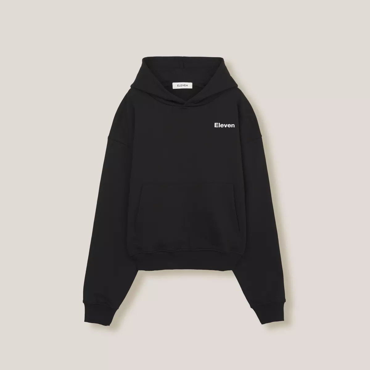 Eleven - Áo Nỉ Hoodie Unisex Nam Nữ In Nổi Means | Màu Đen