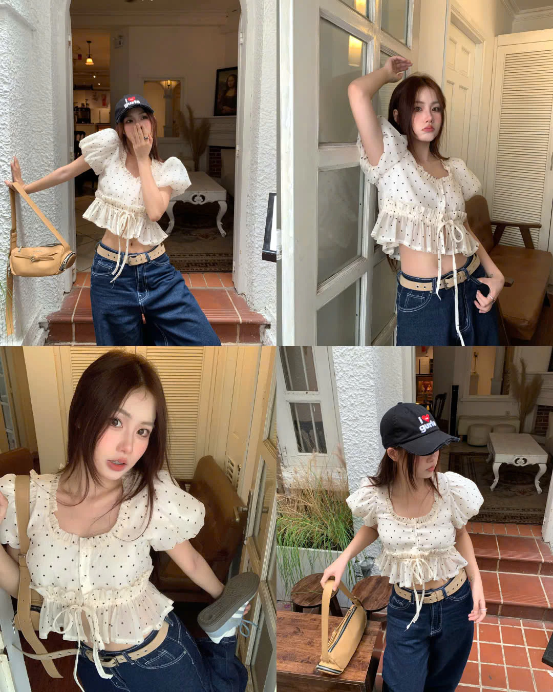 Áo babydoll tay phồng HYOMIN 2 tầng layer bèo bo chun eo - 𝐊𝐈𝐋𝐋 𝐒𝐘𝐒𝐓𝐄𝐌