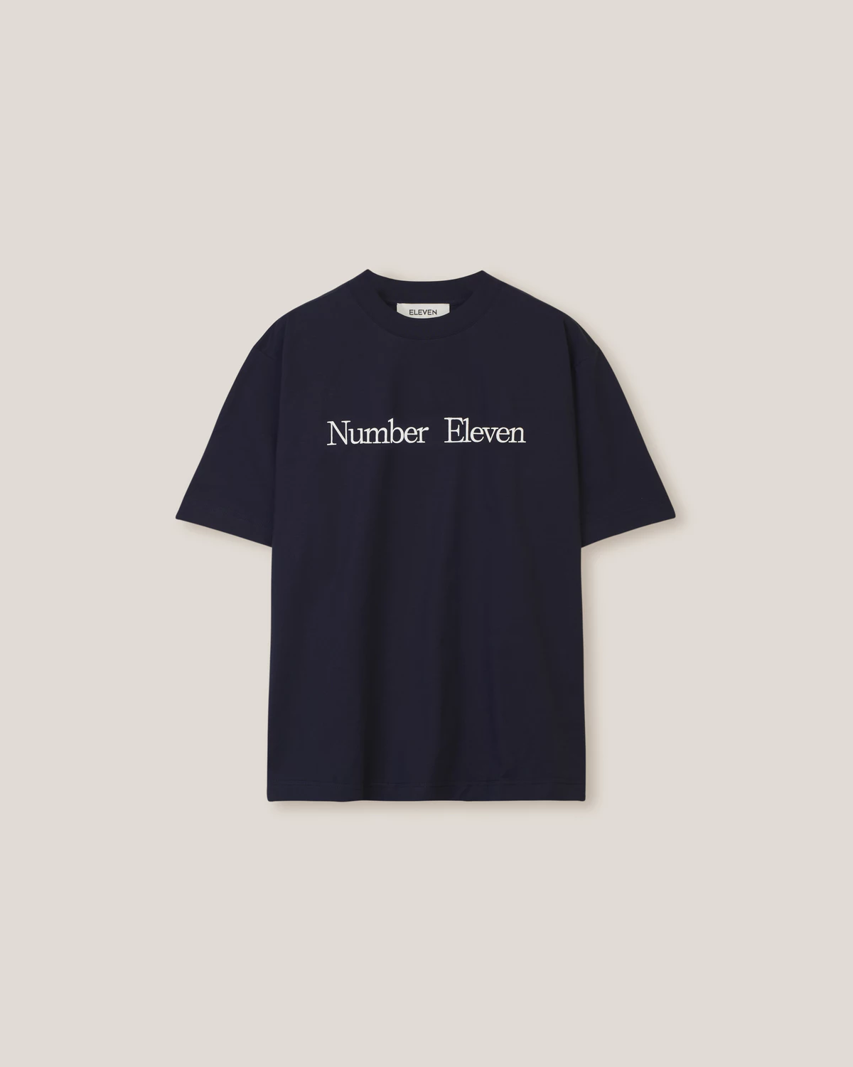 Eleven - Áo Thun Unisex Nam Nữ In Chữ Number Eleven Ngang | Màu Xanh Đen