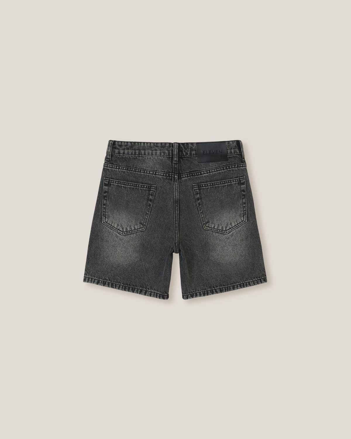 Eleven - Quần shorts lửng nữ Low- Rise Denim Bermuda Short - màu Xám Đen