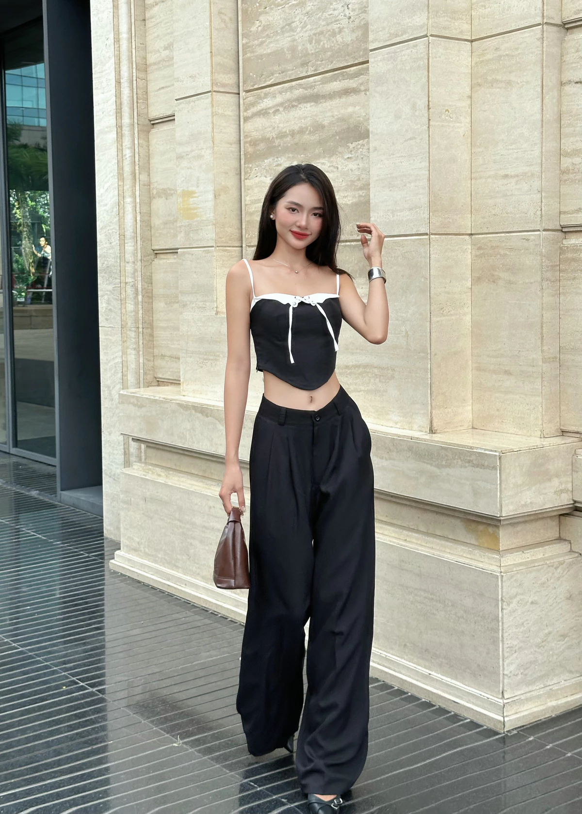 Áo Corset hai dây nữ Vicolas, áo kiểu form ôm tôn dáng cá tính - VICO55 [CÓ MÚT NGỰC, DÂY KÉO BÊN HÔNG SỬ DỤNG TIỆN LỢI]