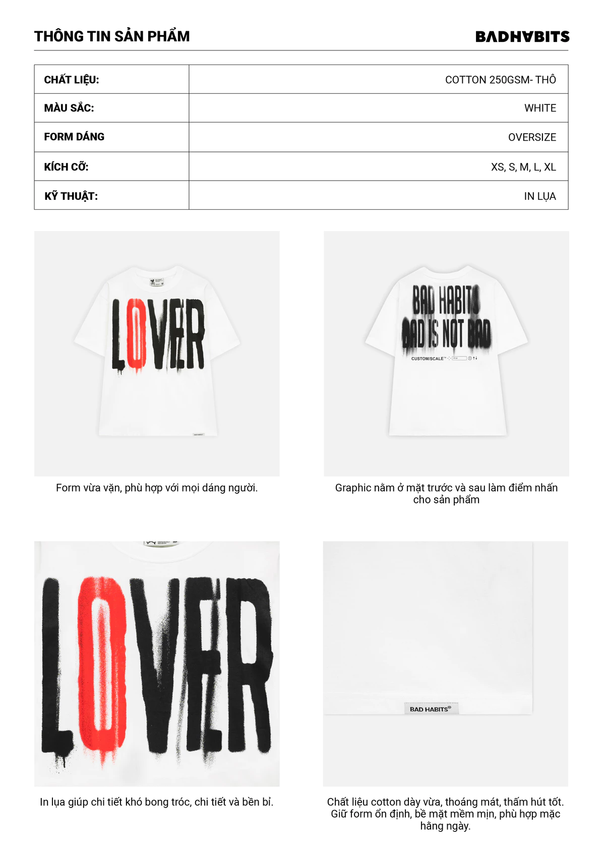 Áo Thun Bad Lover Tee - Sp22 Collection - Local Brand Chính Hãng
