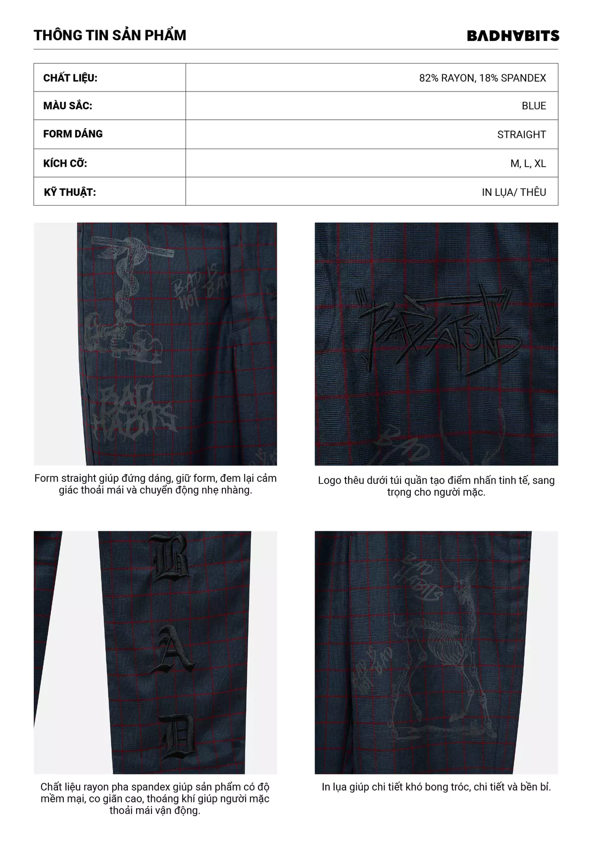 Quần Punk Officer Trouser - Local Brand Chính Hãng