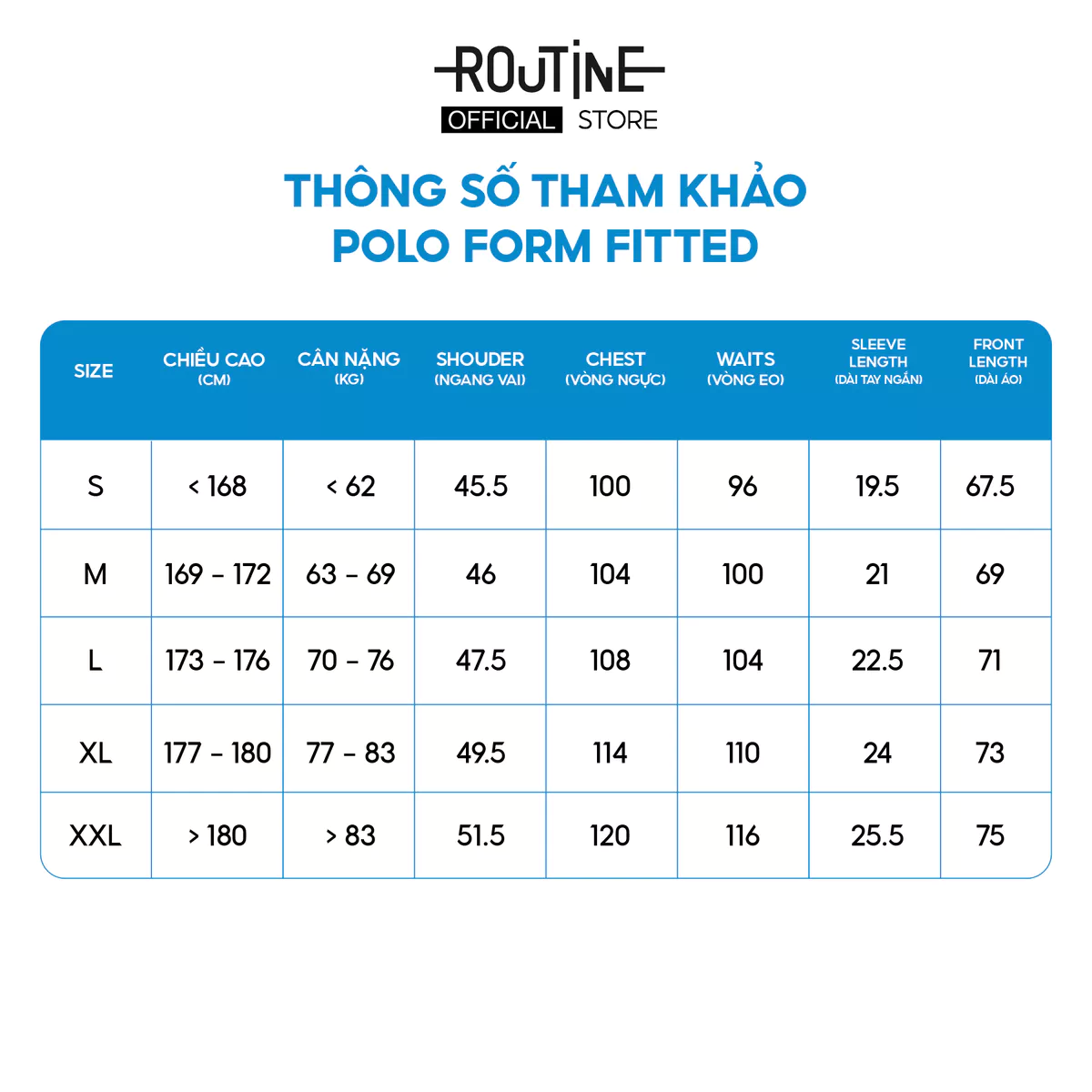 Áo Polo Nam Tay Ngắn Có Túi Phối Thêu Form Fitted - Routine 10S25POL021