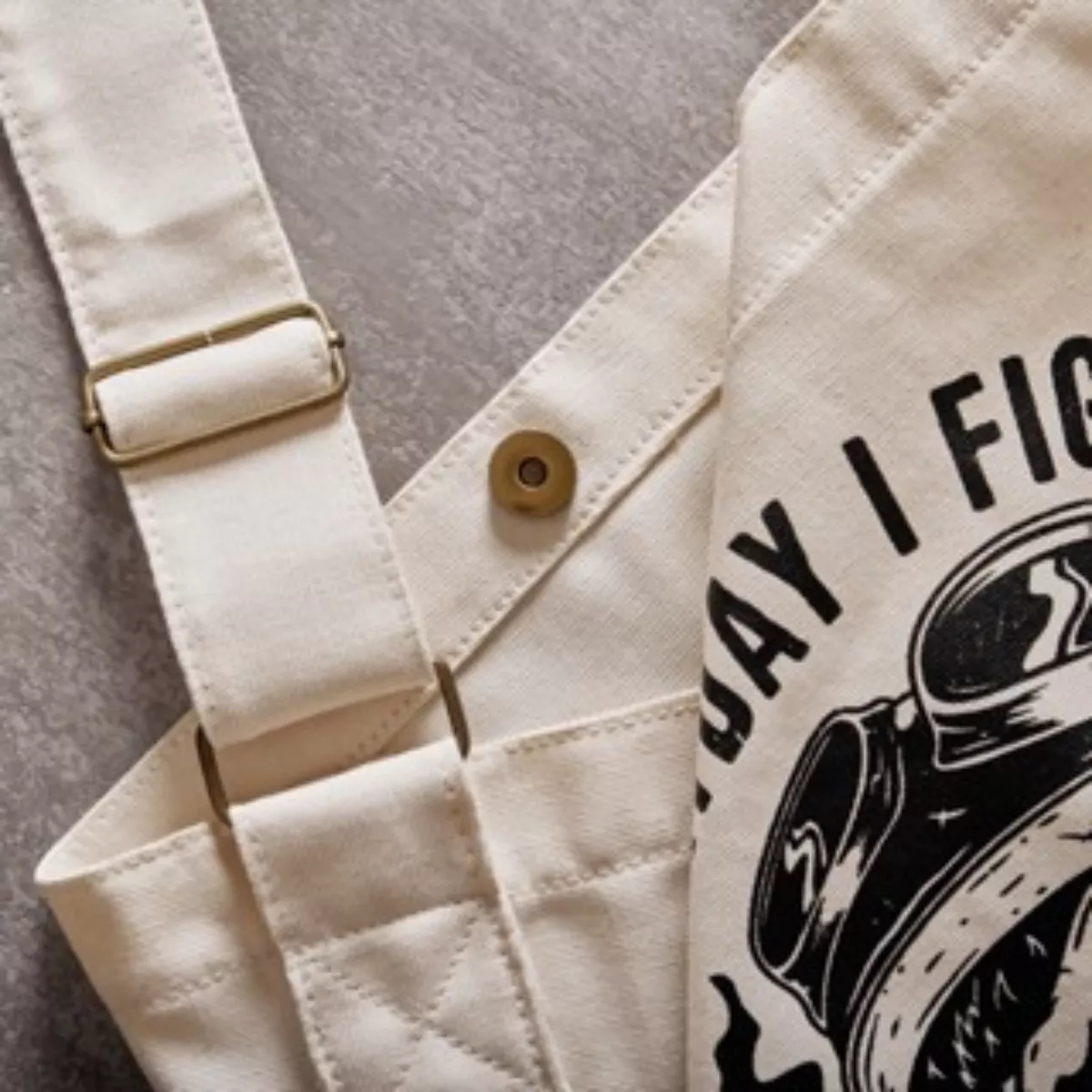 Túi Tote Gori Bag Unisex Nam / Nữ Gori In Họa Tiết  Khỉ Chất Liệu Cao Cấp Màu Trắng Gạo