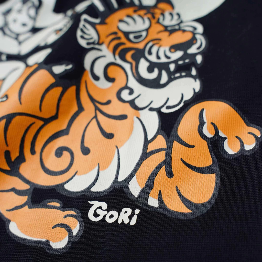 Áo Thun Tay Lỡ Oldskull Boxy Màu Đen Chất liệu Premium Cotton 100% Gori Vietnam GR789