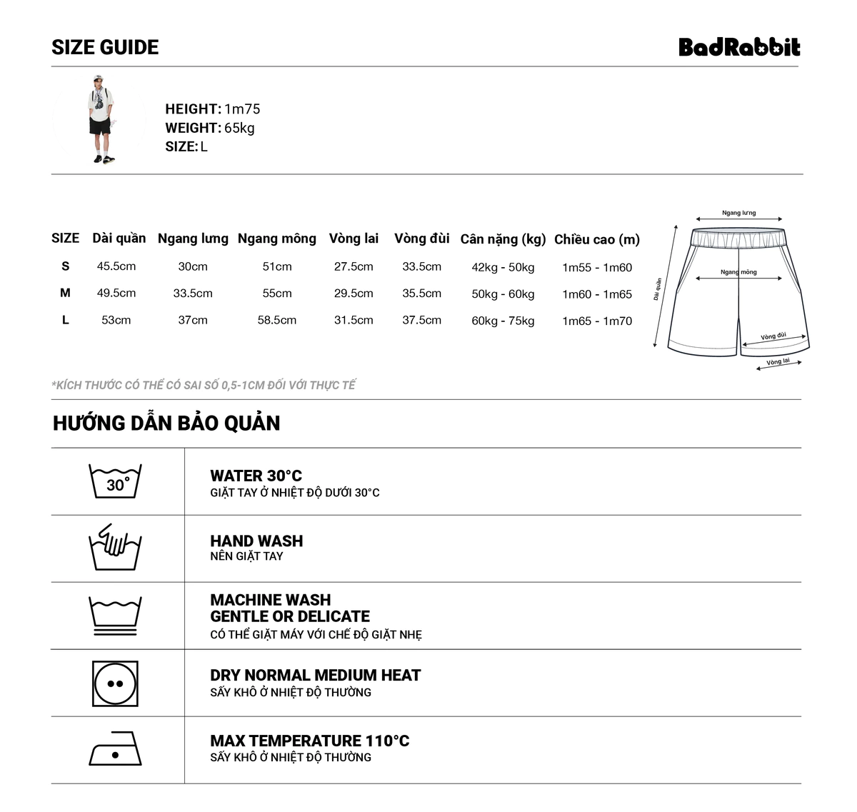 Quần Sleepy Rabbit Shorts - Dreamer Collection - Local Brand Chính Hãng