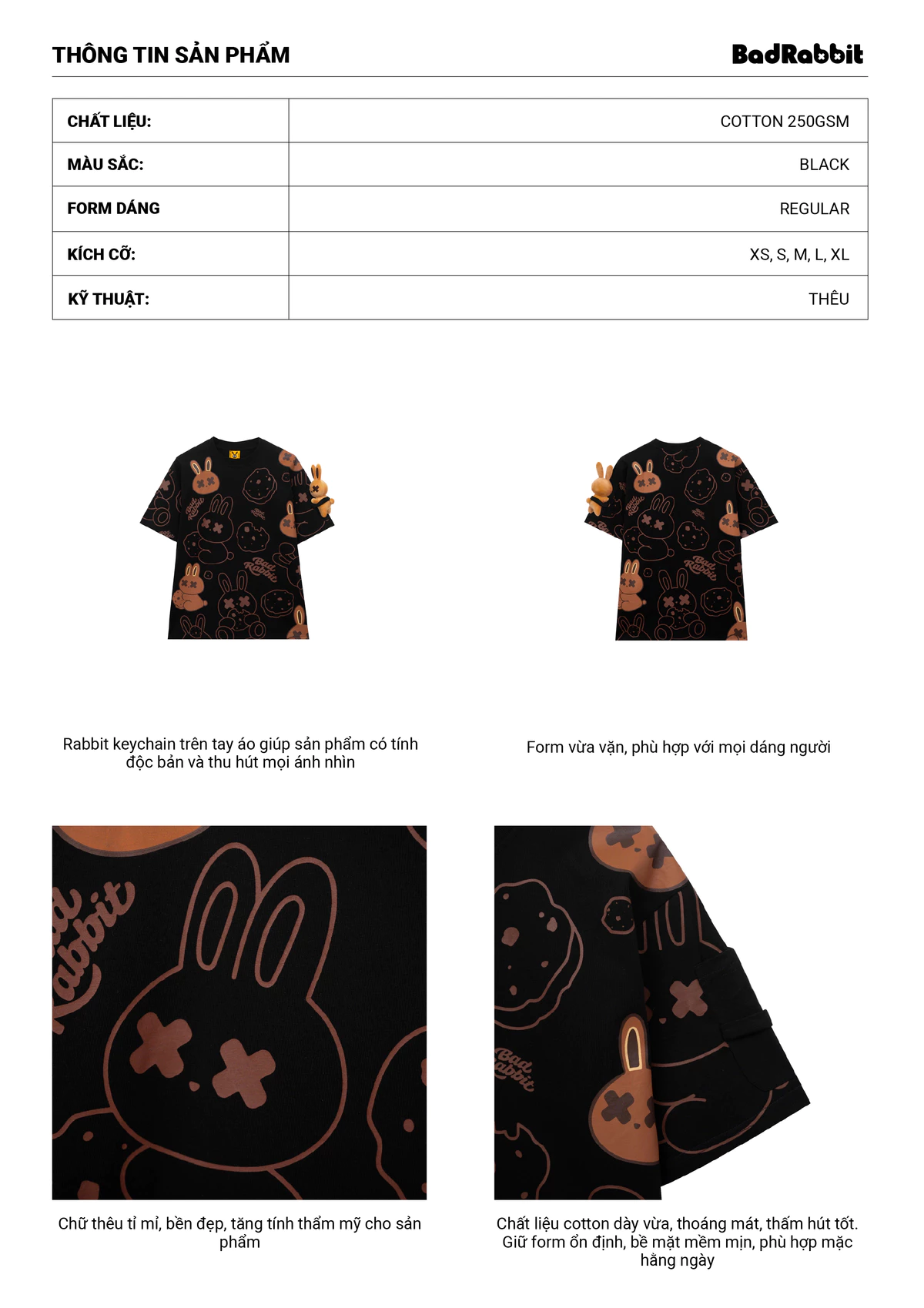 Áo Thun Cookie Rabbit Tee - Local Brand Chính Hãng