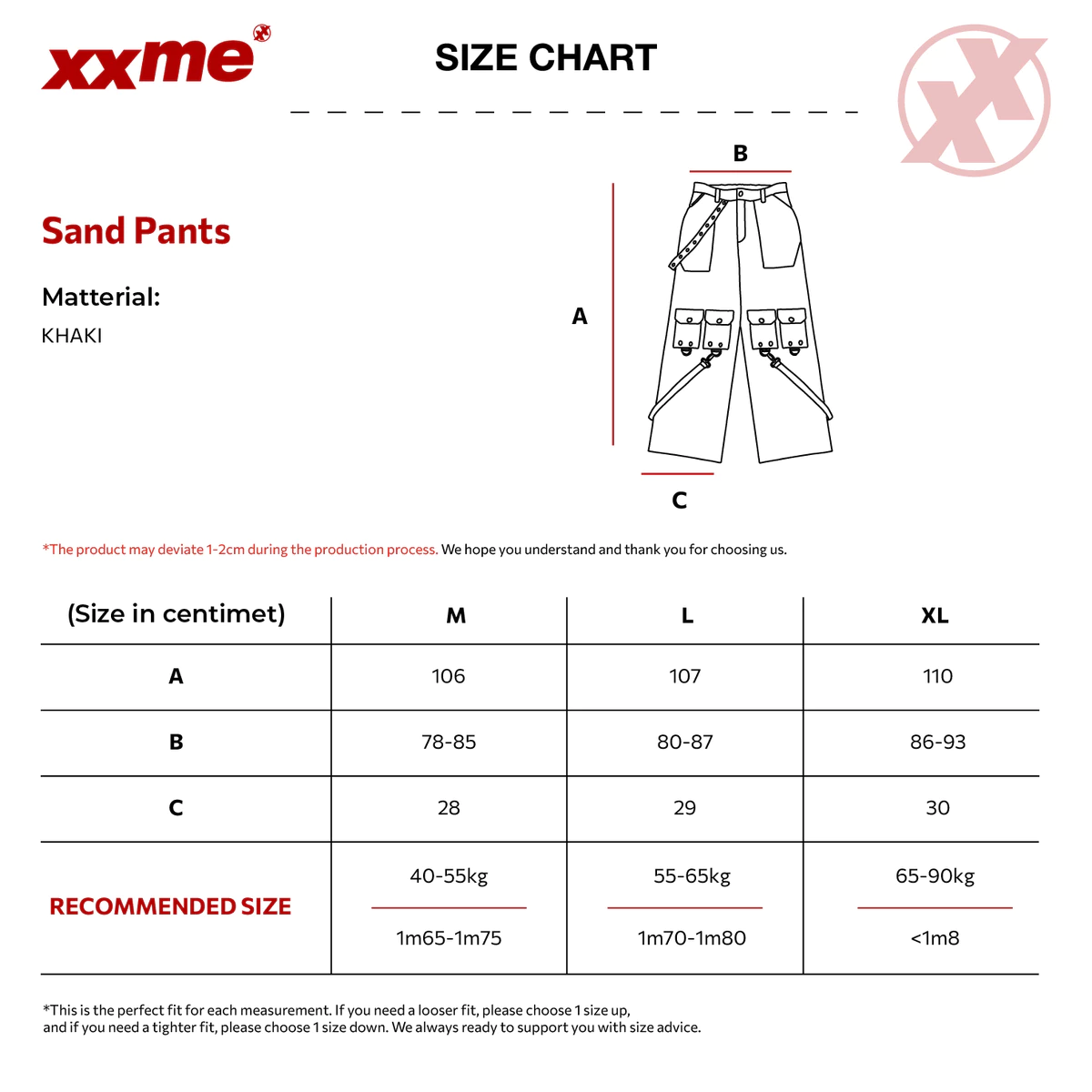 Quần Dài Túi Hộp Sandy Pants XXME - Màu Đen