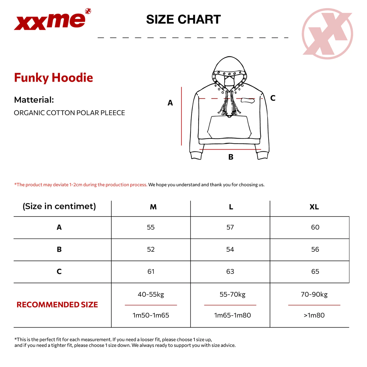 Áo Hoodie/ Quần Dài Ống Rộng Nỉ Bông Set Funky XXME - Màu Đen