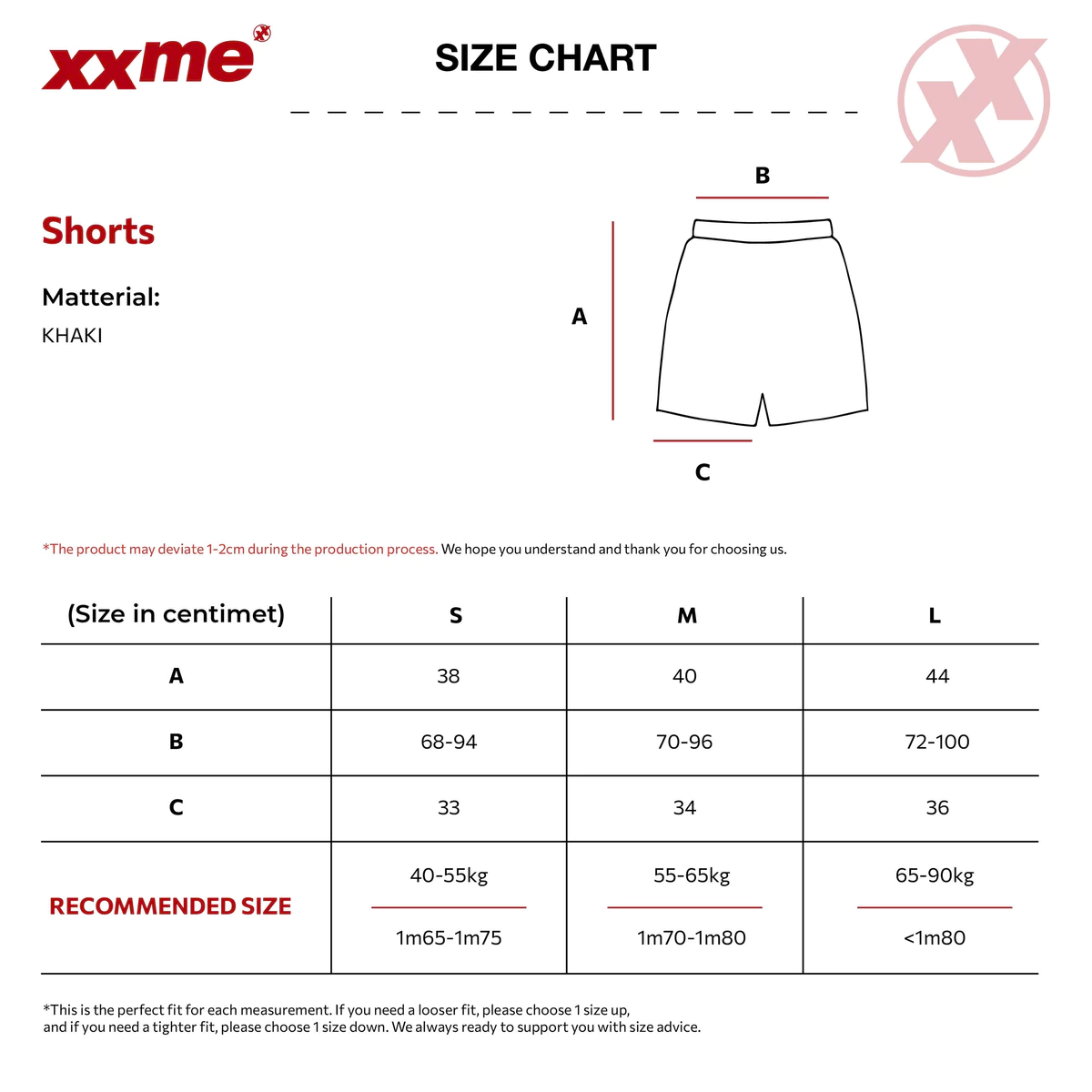 Quần Đùi Họa Tiết Kẻ Sọc ATE Shorts XXME - Màu Hồng/ Xanh Dương