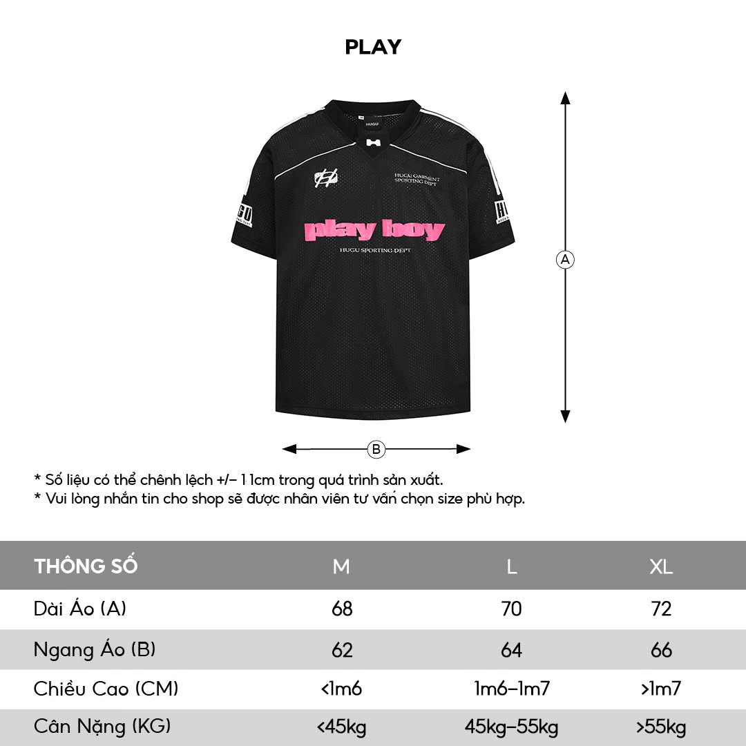 Áo thun thể thao thương hiệu local brand HUGU - PLAY* - vải lưới, in lụa thoáng mát, phong cách thể thao