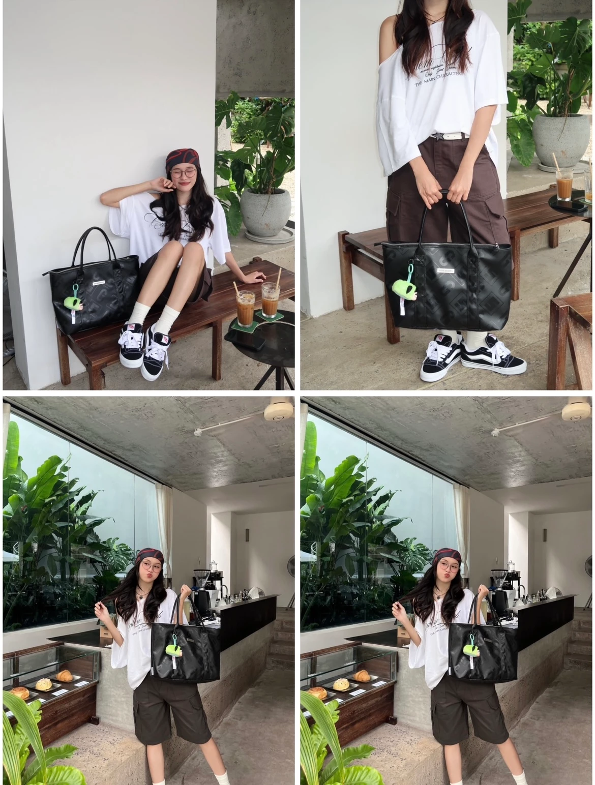 Túi Tote Túi Xách Da SAIGONSWAGGER® TWILIGHT LEATHER TOTE BAG Hoạ Tiết Monogram