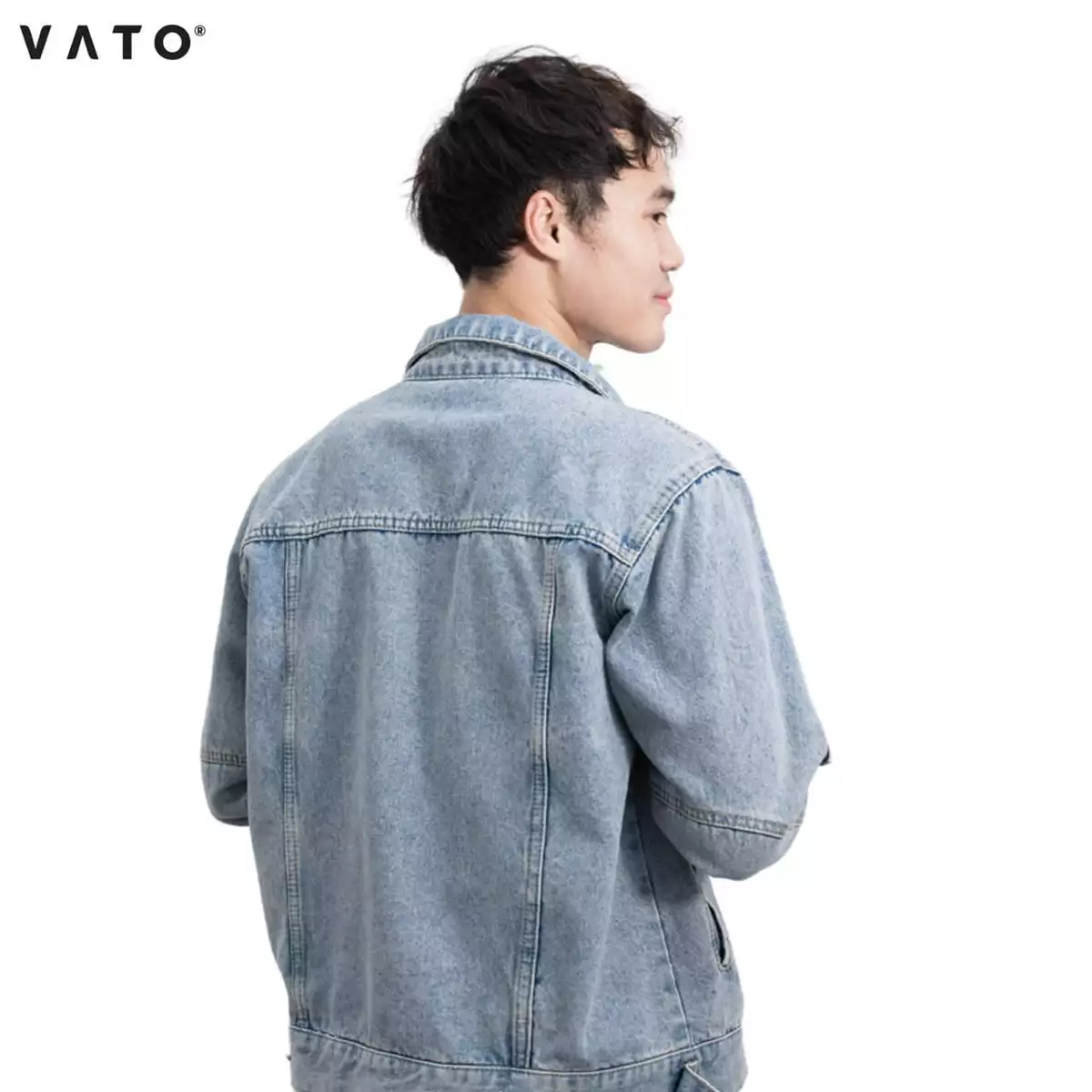 Áo Jean Vato Winner- áo khoác jean nam, nữ, khoác denim form rộng, basic, thêu họa tiết cá tính