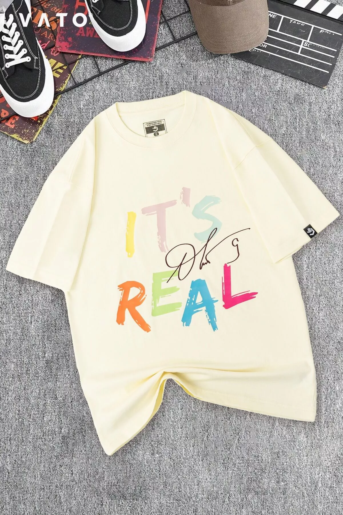 Áo thun It's Real Bản Nâng Cấp - Áo thun cotton nam, nữ chính hãng Thời trang Vato