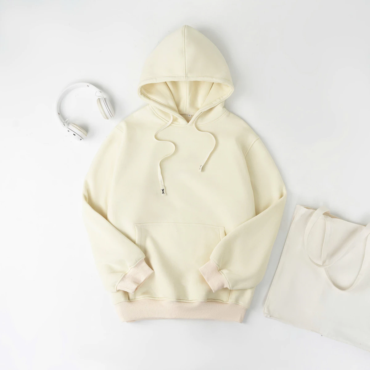 Áo Hoodie Trơn Fom Rộng unisex basic nỉ bông dày ấm phong cách Hàn Quốc