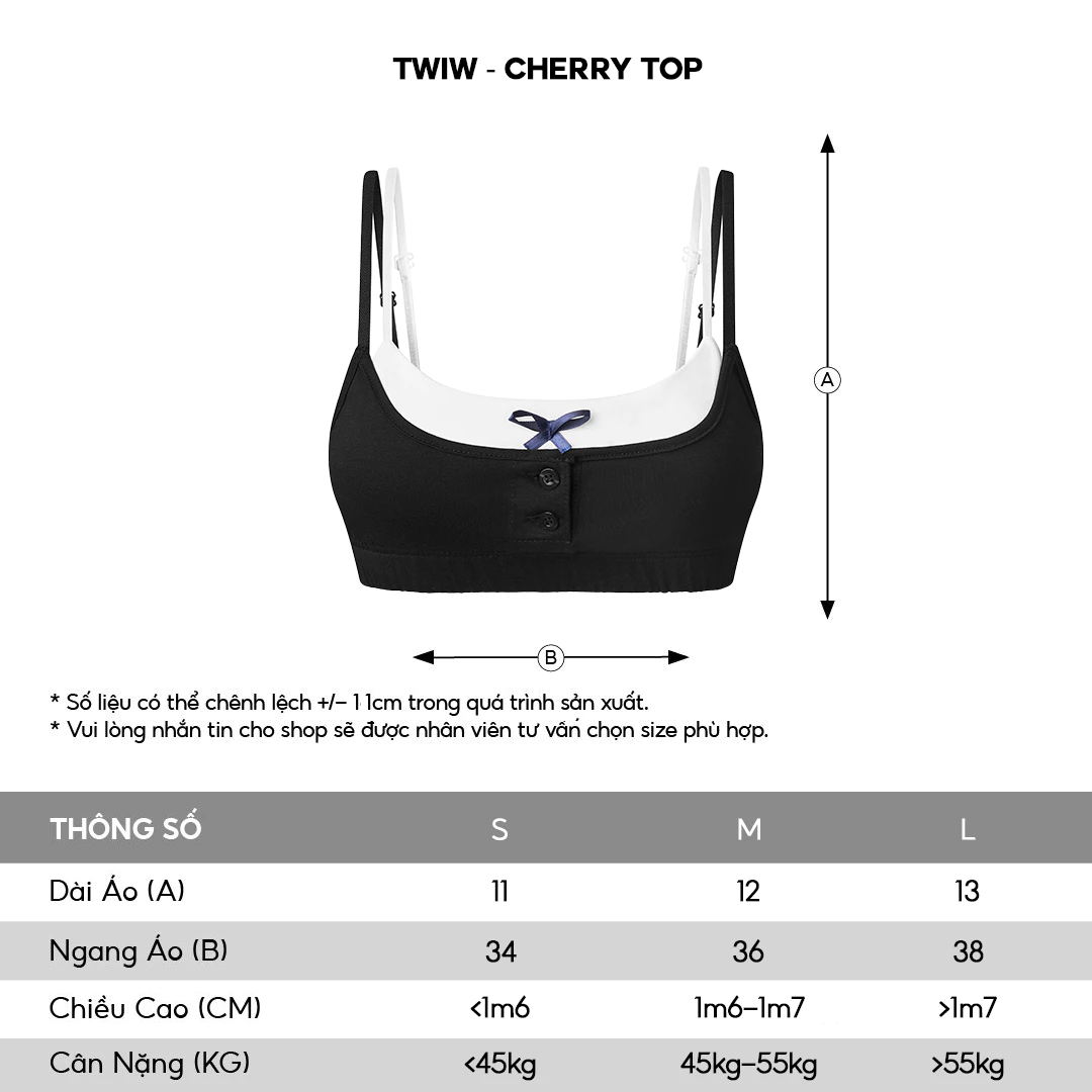 Áo croptop dáng ngắn năng động cá tính cho nữ local brand HUGUxTHATSWHATIWANT - TWIW BLACK CHERRY TOP