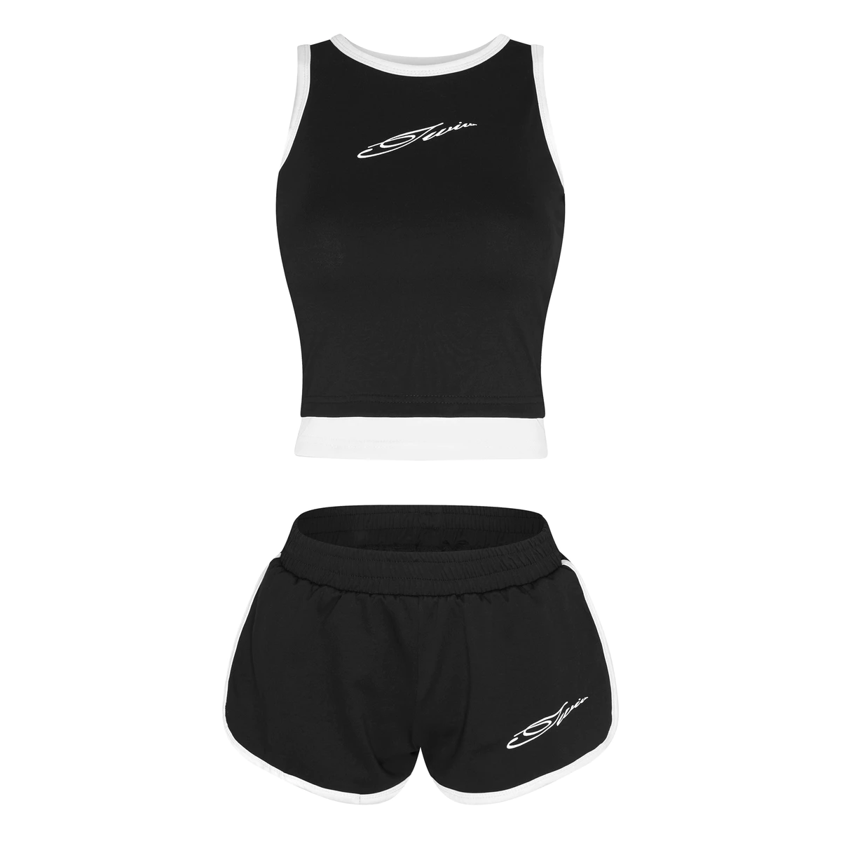 Set đồ nữ áo yếm & quần đùi vải nỉ local brand HUGUxTHATSWHATIWANT - TWIW NOIPHEL SET
