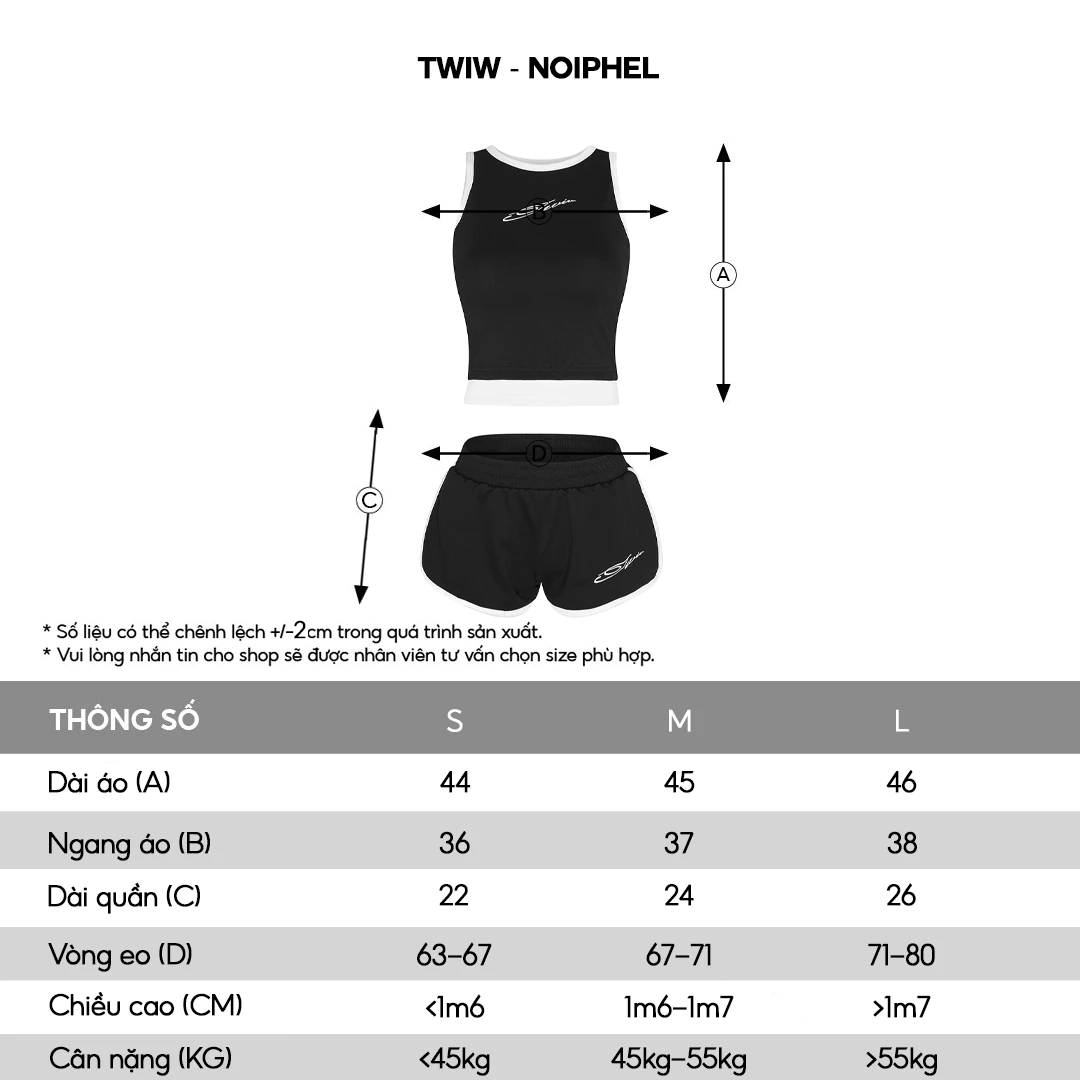 Set đồ nữ áo yếm & quần đùi vải nỉ local brand HUGUxTHATSWHATIWANT - TWIW NOIPHEL SET