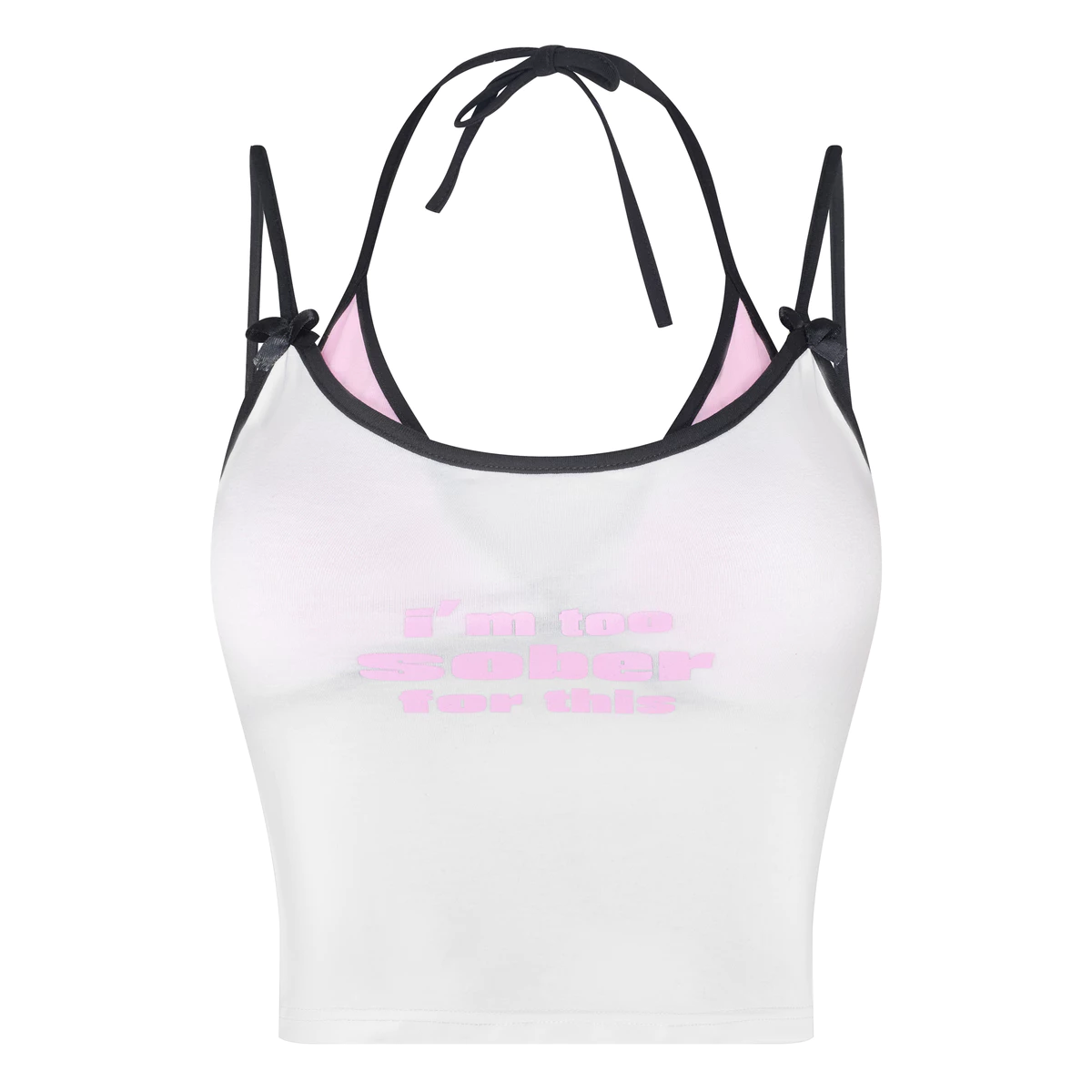 Áo yếm 2 dây buộc nơ local brand HUGUxTHATSWHATIWANT - TWIW SOBER