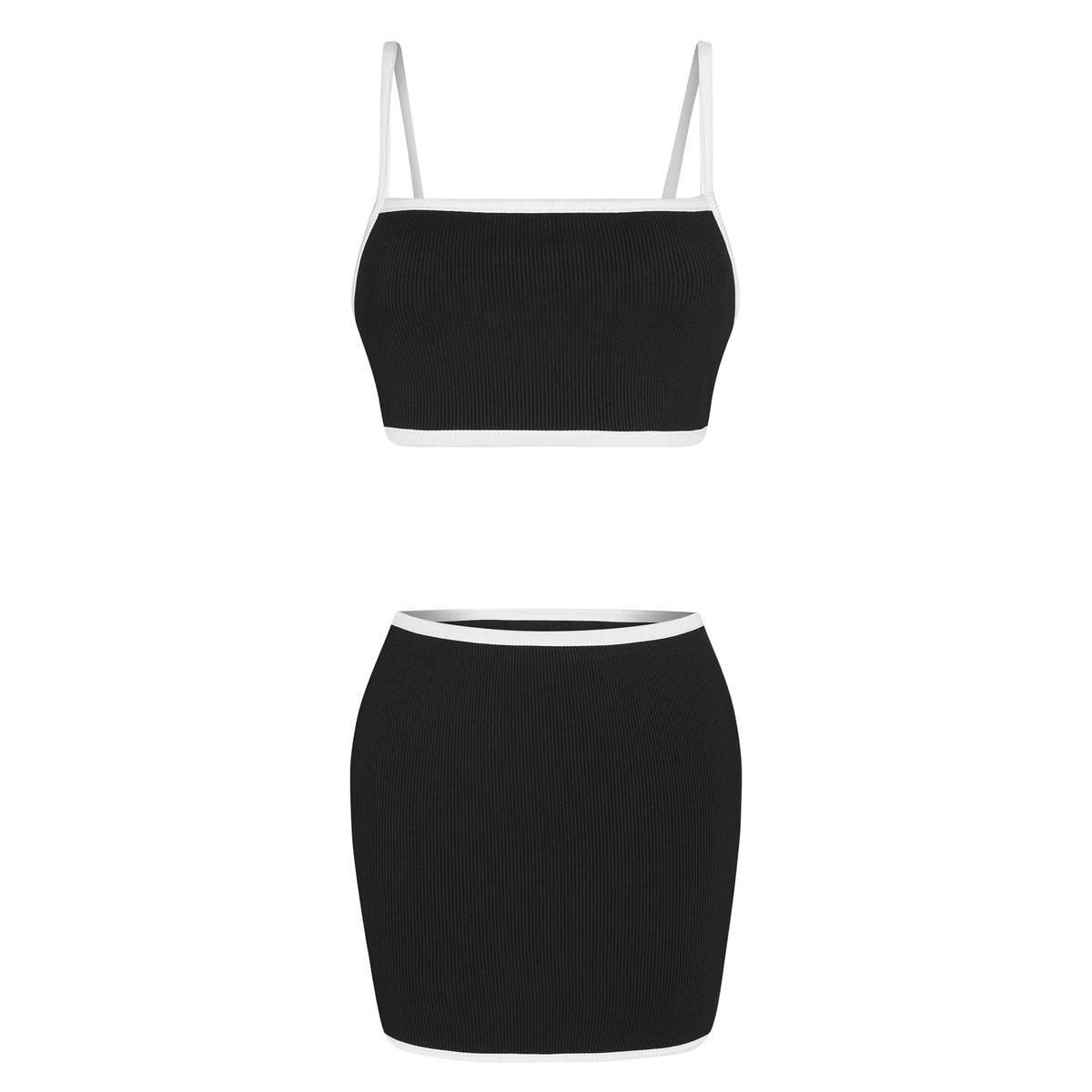 Set áo croptop và chân váy mini local brand HUGUxTHATSWHATIWANT -  TWIW GWENCE SET