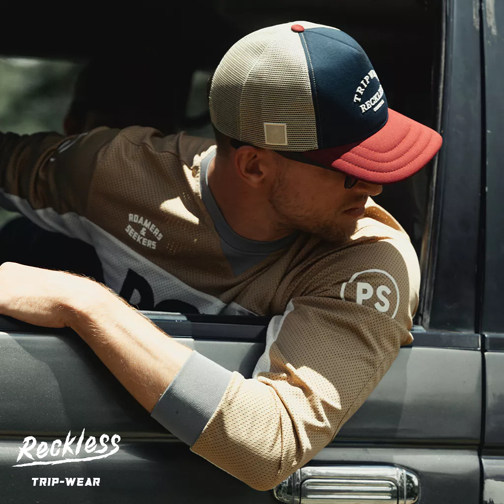 Mũ/Nón Lưỡi Trai Unisex Thương hiệu Recklesstripwear Lifestyle Trucker Cap Vải Kaki Cotton, Artwork in ép nhiệt nổi
