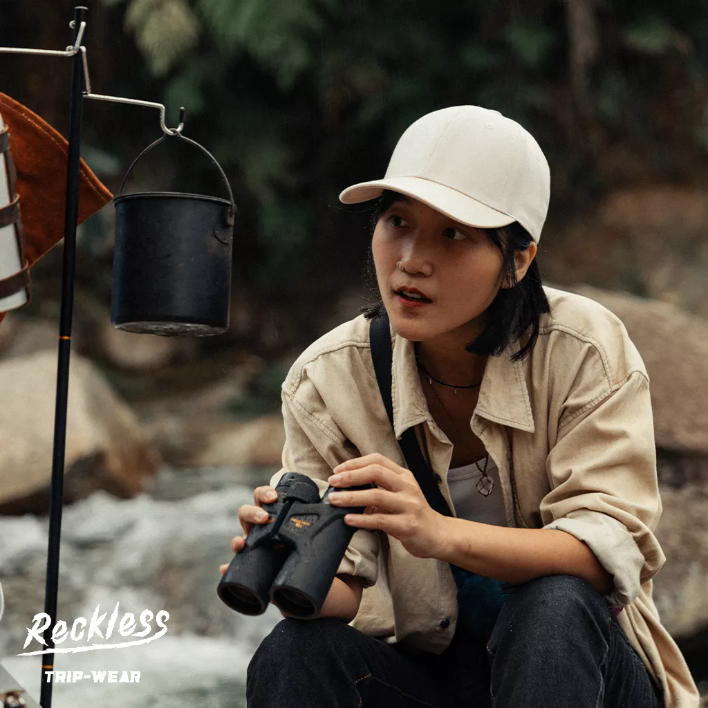 Mũ/Nón Bóng Chày Lưỡi Trai Màu Trơn Unisex Thương hiệu Reckless Signature Ballcap Vải Kaki Cotton, Hạn Chế Xù Vải