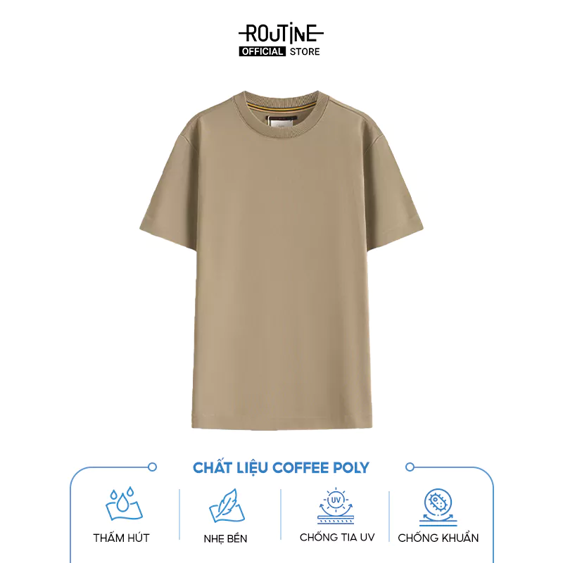 Áo Thun Nam Tay Ngắn Vải S.Cafe Form Fitted - Routine 10F24TSS002