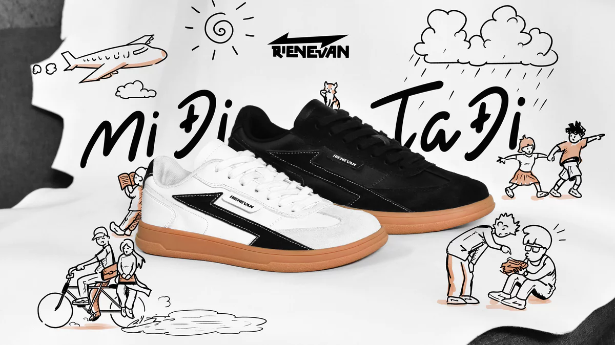 Giày Thể thao Sneaker Unisex RieNevan MIDITADI - BACXIU