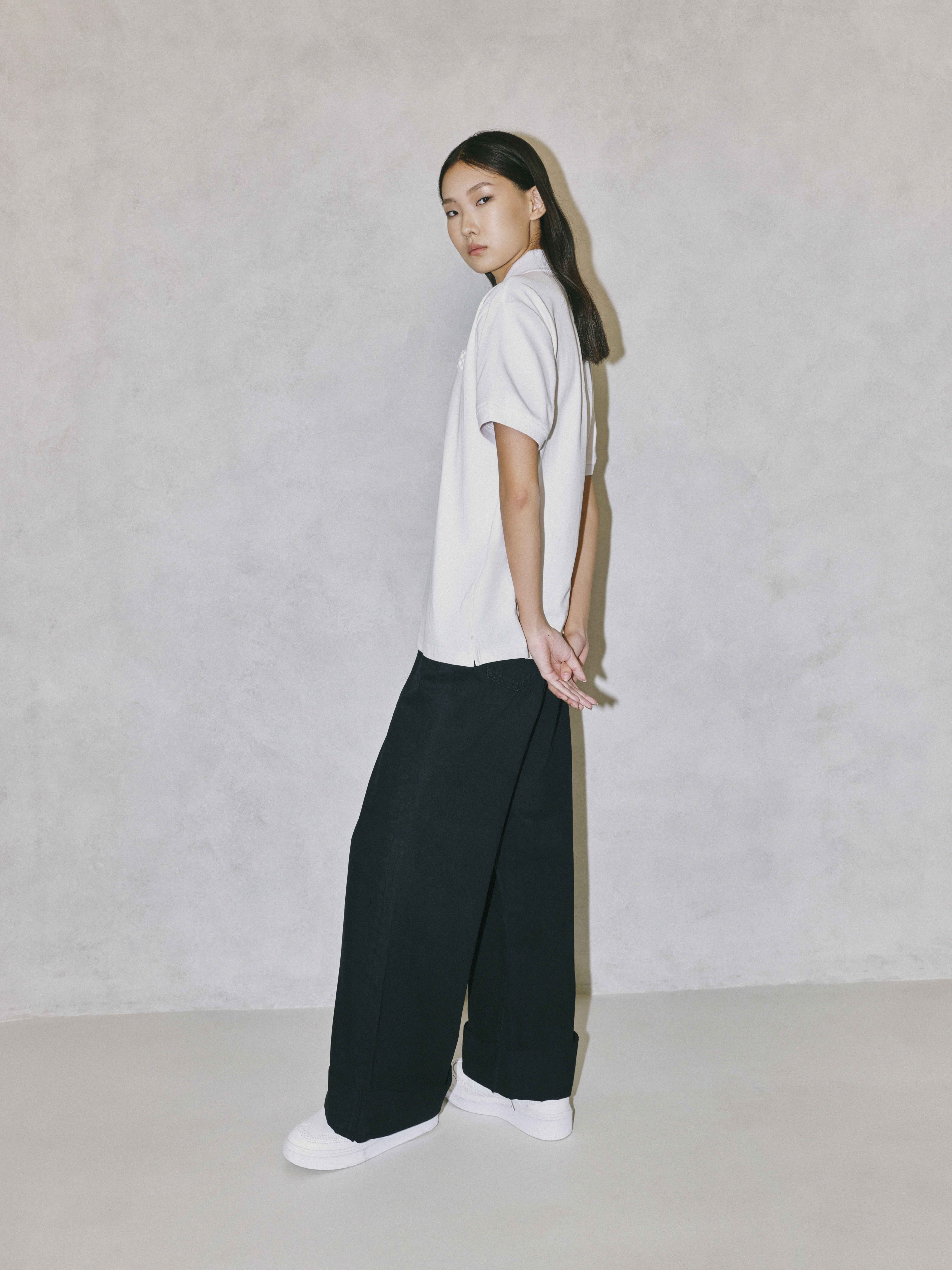 Eleven - Áo Polo In Nổi Mono | Màu Trắng