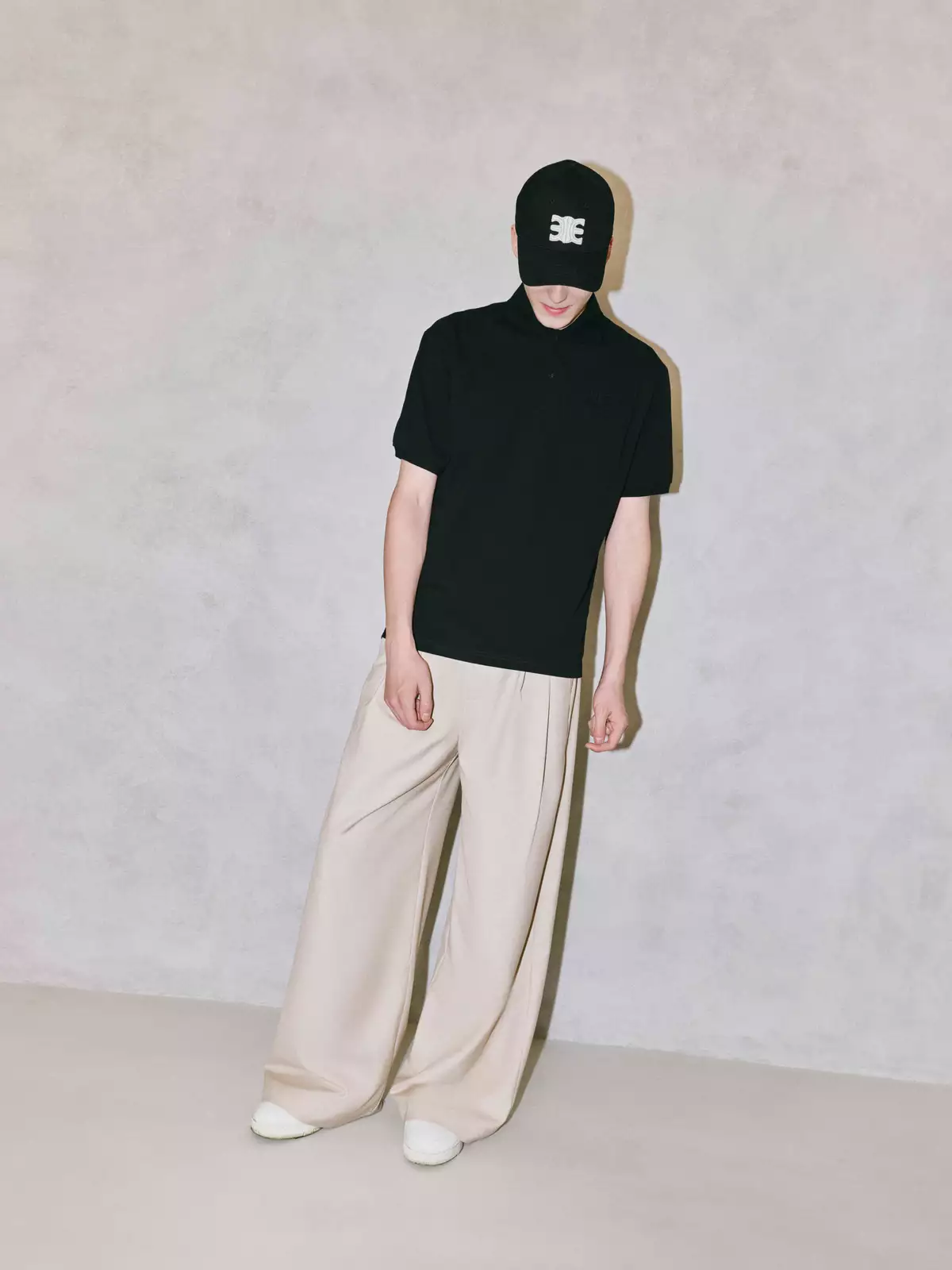 Eleven - Áo Polo In Nổi Mono | Màu Đen